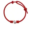 Pulsera Roja Tejida de Hilo con Caballo del Año Zodiacal de Plata Pura 999 para Niños, Pulsera Roja Tejida para Mujeres, Regalo de Plata Pura para Hombres Nacidos en el Año del Caballo