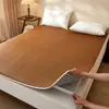 Colchoneta Fresca de Hielo y Vid de Casa Colchoneta Suave para Colchón Dos en Uno Colchoneta Plegable de Ratán Protector de Cama para Dormitorio de Estudiantes Colchoneta para Cama Ropa de Cama Colchoneta para Piso Colchoneta para Dormir