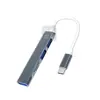 En stock estación de acoplamiento USB de doble uso para computadora Type-c estación de acoplamiento cuatro en uno adaptador de alta velocidad tf/sd