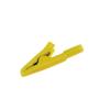 Pinza de cocodrilo de 5 mm con apertura completamente cerrada soldable y conector de prueba de cabeza banana de 2 mm para bolígrafo.