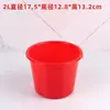 Cubo Rojo Pequeño Huevo Feliz Cubo Pequeño Cubo de Plástico para Mezclar Pintura al Óleo Cubo para Recolectar Bayas Cubo de Agua Pequeño de Mano Pintura Artística Lavado de Cabello Otro