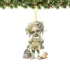 Nuevo producto transfronterizo en stock: Colgantes planos de acrílico de dibujos animados mixtos de Halloween y llaveros de acrílico