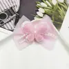 Lazo de malla tono rosa para manualidades, accesorios para el cabello hechos a mano, decoraciones para zapatos y sombreros, ropa de muñeca, ropa de mascota, accesorios semiacabados