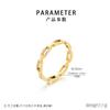 Anillo de acero inoxidable cuadrado hueco con diseño de personalidad europea y americana para hombres y mujeres, moderno anillo de celebración de Internet, joyería para parejas.