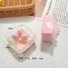 Accesorios de Resina para Pastel de Crema Cuadrado de Fresa 3D, Pegamento de Crema para Manualidades, Accesorios para el Cabello, Llavero, Decoración para Hebilla de Zapato de Coche