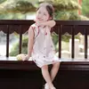 Novo Cheongsam Estilo Chinês Nacional de Verão para Crianças, Novo Vestido para Meninas Sem Mangas, Vestido Hanfu para Meninas Jovens