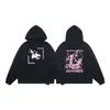 Al por mayor transfronterizo Sudadera con capucha lavada y desgastada nueva ERD Melancolía Rica Segunda Generación Estilo holgado Estampado de figura