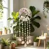 Colgante de atrapasueños con árbol de la vida de piedra preciosa natural de alta gama, decoración de pared con campanillas de viento coloridas, artículo popular transfronterizo