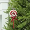 Presentes de Decoração de Natal Transfronteiriços, Enfeites de Pirulito de Espuma Vermelho e Branco, Enfeites Criativos de Arranjo de Biscoito de Gengibre Grande