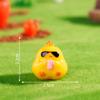 Lindo Dibujo Animado Kawaii Pollo Artesanías de Resina Hogar Coche Pequeños Adornos Decorativos Micro Paisaje Accesorios de Joyería