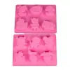 Al por mayor en stock Molde de silicona para pastel de los 12 signos del zodíaco de 6 piezas Molde para jabón de chocolate Molde para gelatina Molde para yeso de aromaterapia Dibujos animados