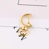Venta Directa al Por Mayor Materiales para Joyería DIY de Pareja Llavero Colgante de Aleación de Zinc Dibujos Animados Estrella Luna Corazón Accesorios