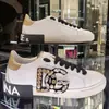 Tênis Casuais Esportivos D de Couro Genuíno de Alta Qualidade para Homens Tendência Sapatos Baixos de Couro para Homens Sapatos de Couro de Comércio Exterior Tendência Feminina