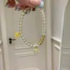 Tudo corre bem Pulseira de Cristal Branco Enrolada à Mão Pulseira Feminina 2026 Novo Estilo Luxo Leve Temperamento Pulseira da Moda Sensação Fresca Joia de Mão