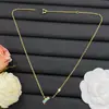 Colar Europeu e Americano de Nova Moda Transfronteiriço Réplica Lv com Logo e Letras Cravejadas de Diamantes para Mulheres, Sensação de Alto Padrão, Colar Filmado Real Venda por Atacado Transmissão ao Vivo