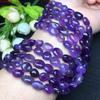 Cristal natural amatista natural cuentas sueltas con forma productos semiacabados cadena larga pulsera collar con cuentas joyería