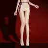 Bikini Juguetón y Atractivo con Cordones, Medias Aurora de Cintura Alta, Medias de Seda Brillantes y Sexy con un Ambiente Seductor