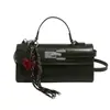Bolsa Quadrada Pequena de Moda Retrô Europeia e Americana de Alto Padrão Transfronteiriça Bolsa Clássica Feminina Bolsa de Ombro com Fecho Exquisito Bolsa Transversal