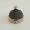 Boina de Bebé con Logo Cuadrado Simple Gorra de Pana Cálida para Exteriores Elegante Versátil Sombrero Hip-Hop Infantil Exportación