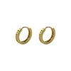 Pendientes de plata de ley 925 con números romanos huecos, temperamento femenino, personalidad de moda, pendientes que combinan con todo, hebilla de oreja de viento frío