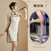 Peça a Nova Lingerie Sexy da Noite Sexy Cheongsam Fenda Recorte Alça Tentação Retro Cheongsam Uniforme 560