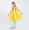 Día del Niño Halloween Disfraz Vestido de Noche Vestido de Princesa Campanita La Bella y la Bestia Vestido de Princesa Bella