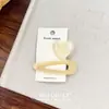Pinza de pato con forma de corazón dulce de verano estilo coreano, pinza BB hueca suave y simple, pinza para flequillo, pinza lateral, accesorio para el cabello para mujer