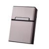 Fábrica venta al por mayor aleación de aluminio plástico cepillado funda de cigarrillos para hombre solapa magnética comercio exterior transfronterizo logotipo configurable