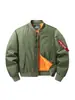 Chaqueta de Piloto para Hombre, Abrigo de Algodón Engrosado y Cálido con Cuello de Béisbol, Chaqueta de Vuelo Casual Americana para Otoño e Invierno