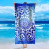 Comercio exterior Amazon Toalla de playa de terciopelo de una cara europea y americana toalla estampada toalla de playa toalla de baño de verano playa natación toalla de baño