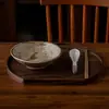 Tigela de cerâmica rústica estilo minimalista para ramen, louça estilo japonês, tigela grande de boca aberta, tigela de louça para casa, tigela para sopa e macarrão para restaurante e pousada
