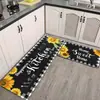 Alfombrillas de Cocina de Tira Larga Más Vendidas Juego de Dos Piezas Terciopelo de Cristal Resistentes a Manchas Antideslizantes para Platos y Tazas Anticaídas Transfronterizo