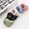 Relógio Eletrônico para Novos Estudantes Masculino e Feminino Moda Macaron Multifuncional Luminoso Eletrônico Atacado Cronometragem Esportiva