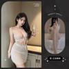 Lemon Story Lencería Sexy Chica Hot Sexy Deseo Puro Cama Pasión Ahuecado Sin Quitar Pecho Pequeño Realzando Camisón 8788