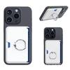 Adecuado para soporte de atracción magnética MagSafe tarjetero soporte de anillo giratorio para el dedo funda de tarjeta funda de tarjeta de atracción magnética lateral