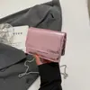 Bolsa Mini Prata Popular Deste Ano Primavera e Verão 2025 Popular Versátil Bolsa de Corrente Bolsa Transversal Moda Bolsa de Batom