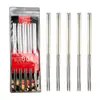 Juego de Palillos de Acero Inoxidable 304 en una Bolsa, Palillos Huecos Antideslizantes con Extremos Redondeados para Uso Doméstico, Palillos Estilo Chino al por Mayor desde el Fabricante