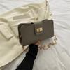 Bolsa feminina 2023 Outono Nova Moda Estilo coreano pequena bolsa quadrada moda bolsa de ombro simples casual bolsa de axilas