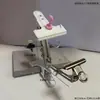 Soporte Fijo con Cable Retráctil Tenedor Tensor de Hilo de Bordar Herramienta de Tejido a Mano Adecuado para Múltiples Hilos
