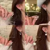 Corea del Sur Elegantes Pendientes de Pin Plateados para Mujer Moda Ins Pendientes Largos con Borlas Pendientes Retro Europeos y Americanos Venta al por Mayor