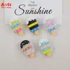 Novos Materiais Artesanais DIY para Sorvete Cola Cremosa Acessórios de Resina Presilhas de Cabelo Pingentes Charms