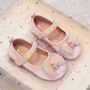 Zapatos de Princesa para Niñas 2026 Nuevo Primavera Tacones Altos Infantiles Zapatos de Cristal para Niñas Elegantes Zapatos de Piel de Sirena