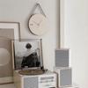 Reloj de Pared de Madera Escandinavo Estilo Ins Silencioso Redondo Simple Decoración de Sala de Estar Reloj para Habitación de Niños Adornos Colgantes de Pared
