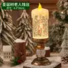 Luzes de Atmosfera de Natal Luzes LED Lâmpada de Vela de Areia Fluida Paisagem de Neve em Miniatura Luminária de Mesa para Desktop Decoração de Cena de Janela de Armário Interno
