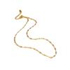 Corrente nua ouro titânio corrente clavícula pulseira tornozeleira simples estrelada pingente labial corrente única livre colar elegante para mulheres
