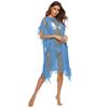Vestido de Praia Assimétrico Sexy com Recortes e Fenda Europeu e Americano Tamanho Plus Size Feminino Transfronteiriço 191212