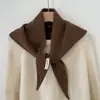 Xale Triangular da Moda para o Trabalho Feminino, Cachecol Triangular Decorativo Quente de Outono e Inverno, Capa Elegante para Roupa Exterior