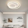 Venta al por mayor de iluminación de pueblo antiguo transfronterizo Lámpara de techo nórdica redonda inteligente con control remoto Lámpara de estrella para habitación, dormitorio principal