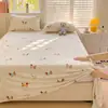 Juego de Sábanas de Terciopelo de Leche Invierno Clase A Pieza Única 180x200 Espesado Suave Terciopelo de Coral Dormitorio Persona Sola Funda de Almohada Juego de Tres Piezas