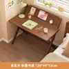 Escritorio Plegable Mesa de Madera Maciza Mesa Plegable para Apartamento Pequeño Hogar Mesa Plegable para Dormitorio Mesa de Noche para Apartamento Pequeño Escritorio Simple para Computadora
